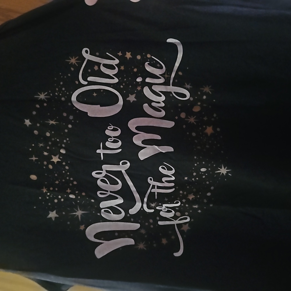 BELLA NEVER TO OLD FOR THE MAGIC TANK: BLACK: EUC: SIZE L